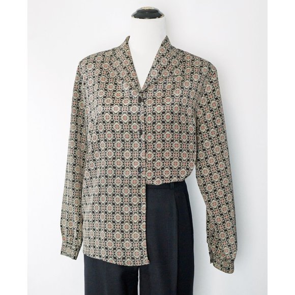 Impressions Tops - Geometric Blouse